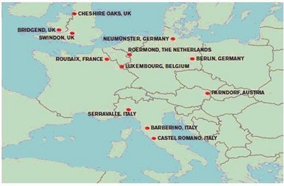 The centres held in Henderson Fund ownership