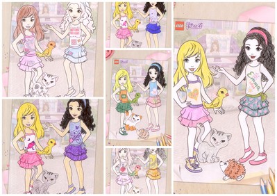 “拼出美少女的夢想”涂色大賽部分作品展示