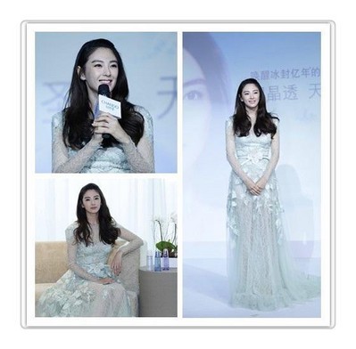 張雨綺以其驚艷的“無死角美麗”，詮釋凝潤、晶透、柔滑的天寵冰肌